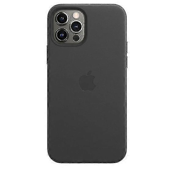 Lær Telefondeksel Kompatibelt med Iphone 12/12 Pro Lærdeksel med Magsafe-WELLNGS Black