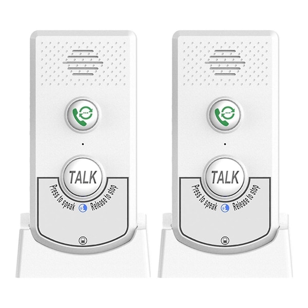 Trådløs Intercom for Hjemmestemme Toveis Anroper Hjem Ultra Langdistanse Trådløs Stemme Intercom Eldre Anroper-WELLNGS