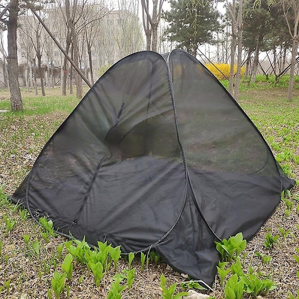 Gazebo-nettingstelt for utendørs camping, øyeblikkelig pop-up telt, pustende netting, hage, reise, fest - WELLNGS Tent with cushion