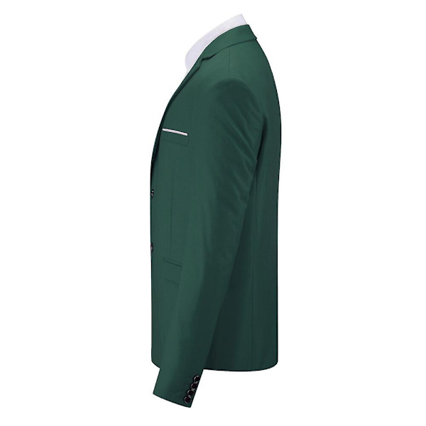 Allthemen Miesten Business Blazer Yksivärinen Slim Fit Takki-WELLNGS Green M
