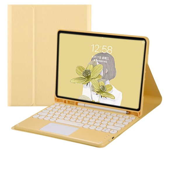 Bluetooth touch-tangentbord, case och mus för Ipad air3/pro10,5 tum Lemon  yellow 6b89 | Lemon yellow | Fyndiq