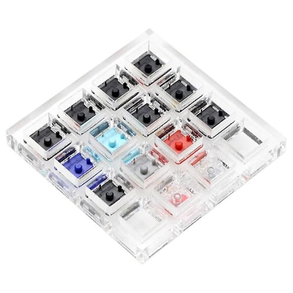 Akryl Switch Tester 14 Kailh Choc Lågprofil Switch Rgb för Mekaniskt Tangentbord Rosa Jade Marinblå C-WELLNGS
