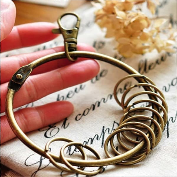 Stor Nyckelring i Brons (80mm) 10x Multi-Ring - WELLNGS