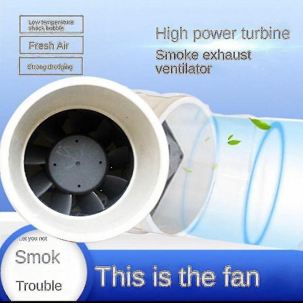 Hywell  220v Hjemmestille Inline Rørkanalvifte Bad Kjøkken Ventilasjon Toalett Elektrisk Vindusvegg Avtrekksvifte Moxibustion Fans-WELLNGS 0 75mm