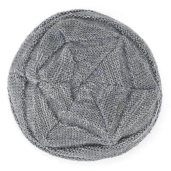 Unisex Slouch Lång Mössa Oversize Hatt Vinter Varm Stickad Mössa-WELLNGS Grey