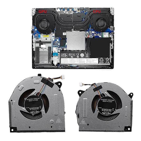Laptop CPU GPU Køleventilator til Legion Y7000-2019 Y540-15IRH 5F10S13886 DC28000E3F1-WELLNGS