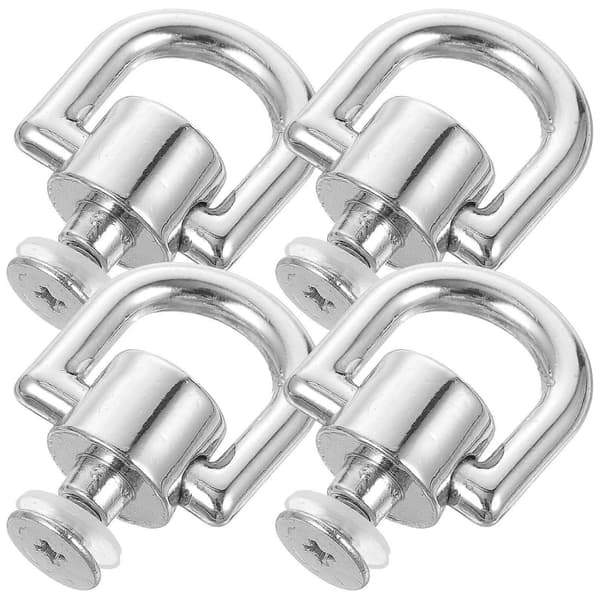 Rivet Studs Ringer D Form Sink Legering Roterbar Multifunksjon Ryggsekk Veske Tilbehør 4 stk - WELLNGS