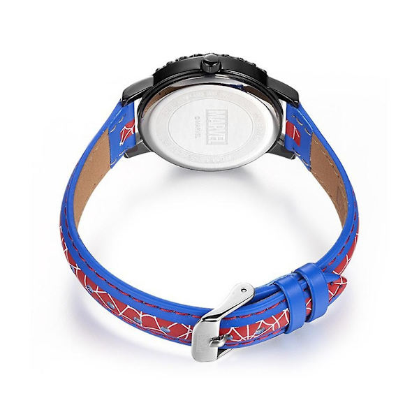 Hämähäkkimies Supersankari Luminoid Rannekello Lapsille Pojille Tytöille Vedenpitävä Analogiset Kellot-WELLNGS Blue Red