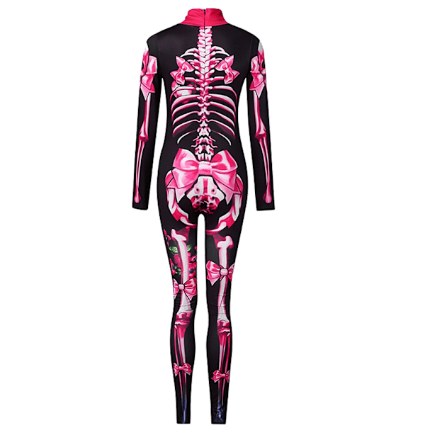 Halloween Horror Skjelett Rollespill Rose Sexy Djevel Vampyr Jumpsuit Party Karneval Horror Kostyme Jenter Dødsdag Klær 1 Sett A-WELLNGS 1 pcs Set A 140(7-8T)