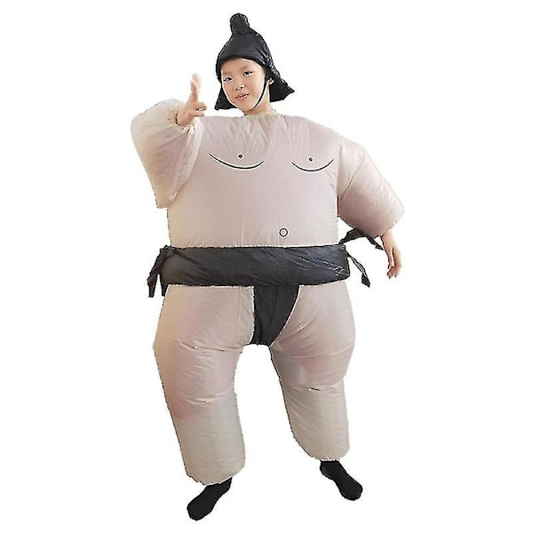 Lasten Ilmapuku Sumopainija - Hauska Halloween-Puku Pojille - WELLNGS BLACK Child