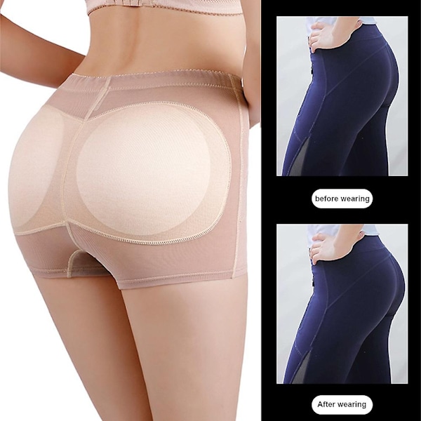 Damkläder för att lyfta rumpan, formgivande byxor, rumpförstärkande byxor, rumplyftande underkläder - WELLNGS Apricot 2XL