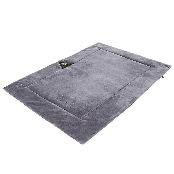 Hundbädd Matta Filt Husdjursbur Kudde Hem Resa Valp Kattunge Sovkudde Brun Xl-WELLNGS Gray XL