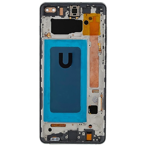 til Samsung Galaxy S10 Plus G975 LCD Skærm og Digitizer Samling + Ramme Udskiftningsdel - WELLNGS Style D
