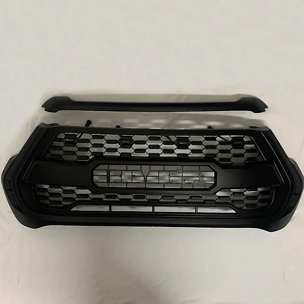 Muokattu LED-etumaski Toyota Hilux Revo 2021 2022 - Etupuskurin maskiverkko Racing-säleiköt Auton yläritilä jäähdyttimen säleikkö - WELLNGS 0 Hood Grill No LED