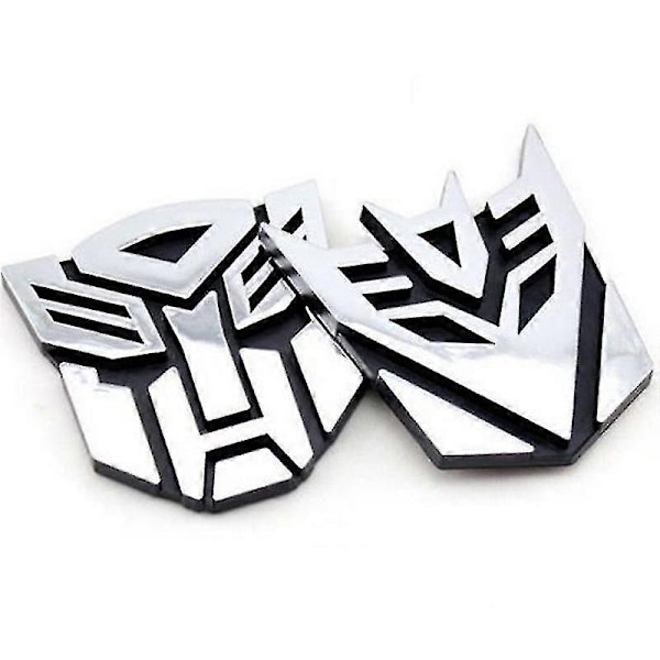 3D Logotypsskydd Autobots Transformers Badge Grafisk Dekal Bilsticker - WELLNGS Decepticons