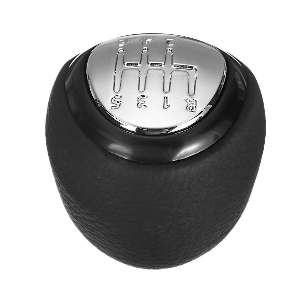 6-växlad växelspaksknopp läder damask startfodral växelspak för SAAB 93 9-3 2003-2012-WELLNGS