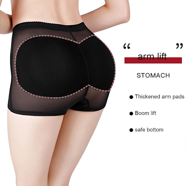 Damkläder för att lyfta rumpan, formgivande byxor, rumpförstärkande byxor, rumplyftande underkläder - WELLNGS Black XL