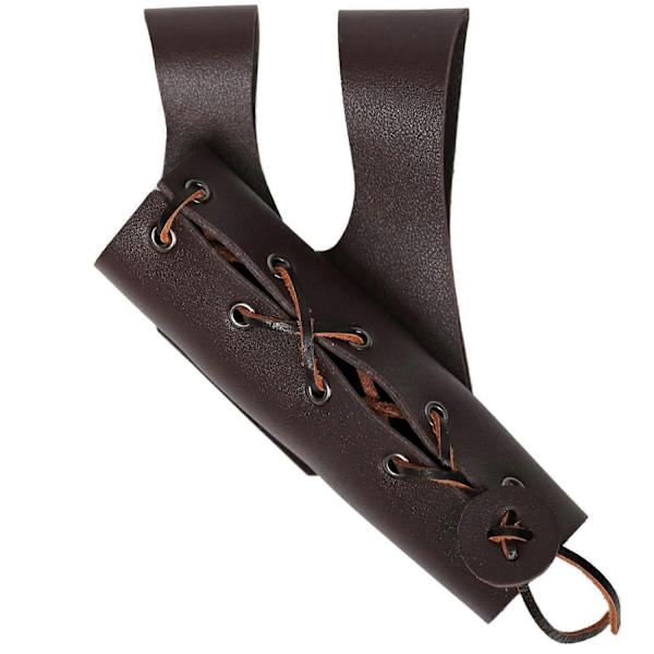 Renessanssivyö Miekka Tikarit Sammakko Kotelo Nahat Miekka Kotelot Halloween Ritari Merirosvo Merirosvo Soturi Puku Lahja vyö tuppi ruskea-WELLNGS scabbard brown