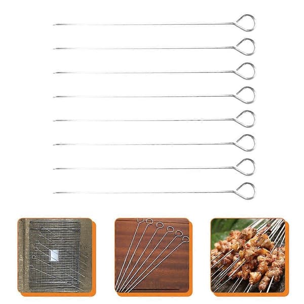 Rustfrit Stål Kebab BBQ Spid - WELLNGS