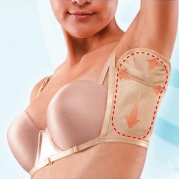 Svetteputer under armene for kvinner og menn Gjenbrukbare bomullsputer i armhulen Underarms-BH absorberer svette Hudtone-WELLNGS