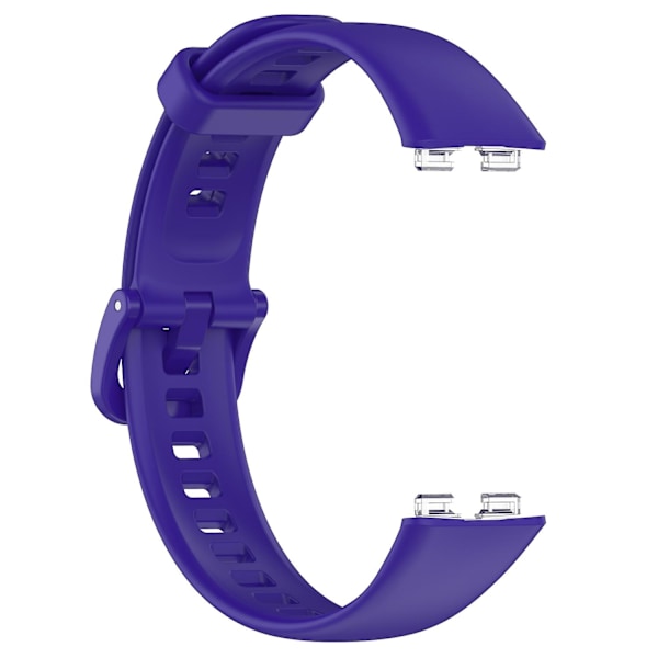 Yhteensopiva Huawei Band 8 silikonirannekkeen kanssa, vedenpitävä pehmeä kellon ranneke - WELLNGS Dark purple Type L Huawei Band 8