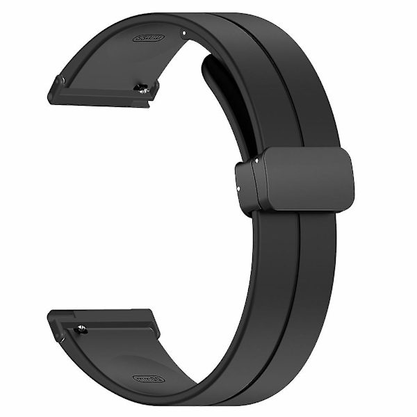 24mm Silikonklockarmband för Suunto Spartan Sport Wrist HR Baro/ Suunto 7 (Tjock fjäderstång) - WELLNGS Black