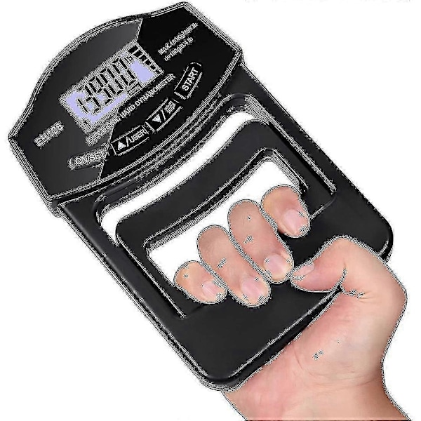 Caraele Greppstyrketestare, 396 lbs / 180 kg Digital Handhållen Dynamometer Greppdynamometer USB LCD-Skärm Handhållen - WELLNGS