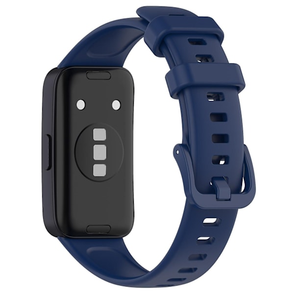 for Huawei Band 8 Silikonklokkebånd Vanntett Sportklokkebånd Rem - Midnight Blue - WELLNGS Blue Huawei Band 8