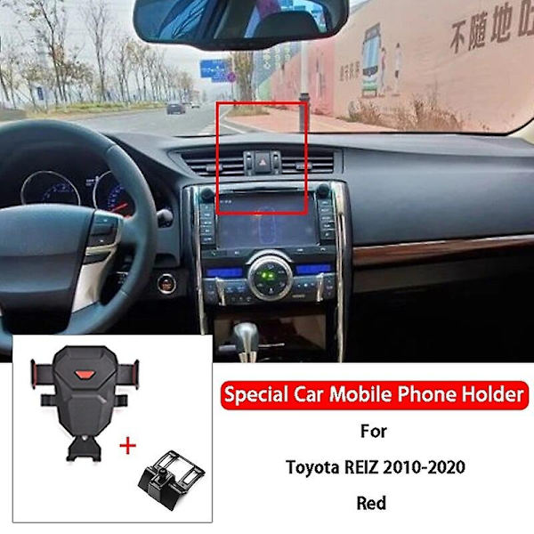 Mobiltelefonhållare för Toyota Land Cruiser Fj Avalon Reiz 4runner Harrier Venza - WELLNGS Red-07