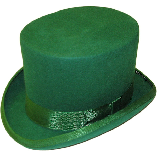 Handgjord ulltopphatt med satin-foder - WELLNGS Green XL