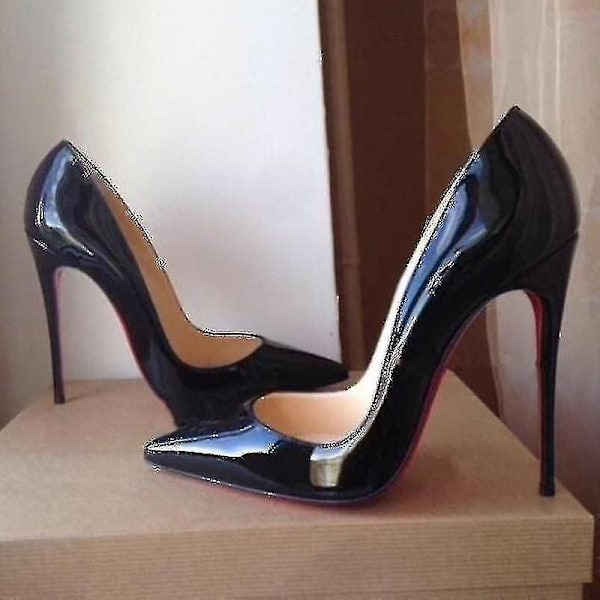 Sexiga röda pumps för kvinnor - Tunna högklackade skor med spetsig tå (6cm/8cm/10cm) - Perfekta för bröllop - WELLNGS yellow 6cm 37