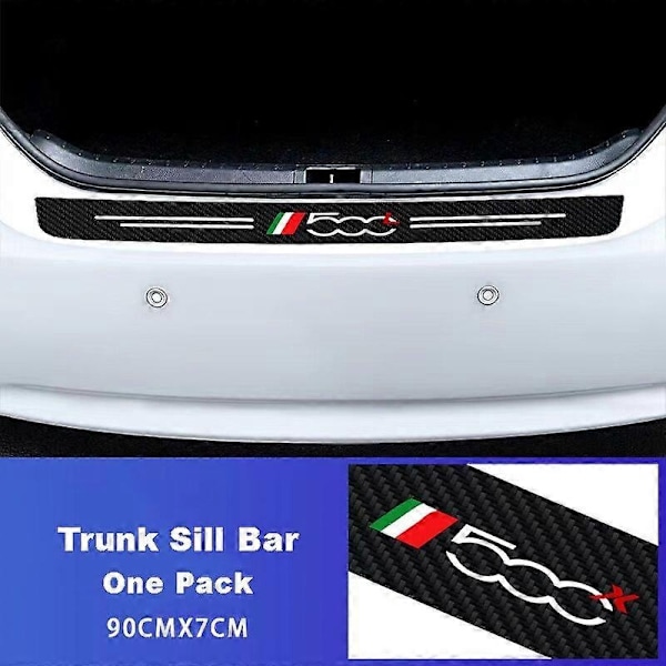 5 st Bil Dörrtröskel Slitskydd Kompatibel med Fiat 500 500C 2012 500X 500L Abarth 695 Kolfiber Bil Dörr Sill Dekal Tillbehör-WELLNGS 5Pcs For Panda