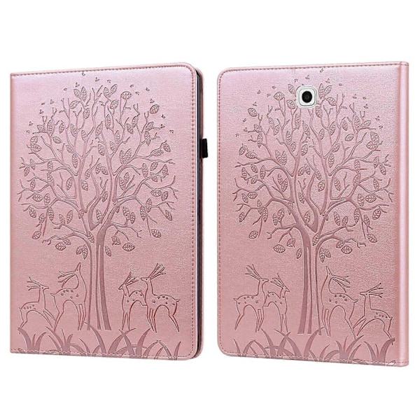 för Samsung Galaxy Tab S2 9.7 PU Läderfodral - WELLNGS Pink