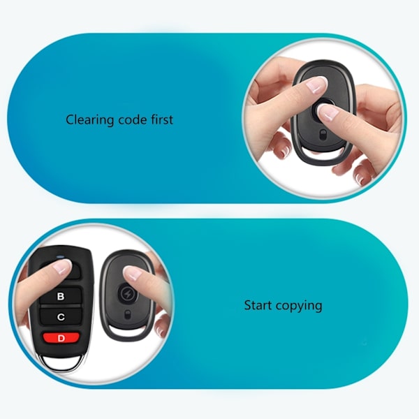 Mini trådløs sender Universal duplikator Garageport kloning fjernbetjening nøglering 315/433MHz Kopi kontrol-WELLNGS 433mhz