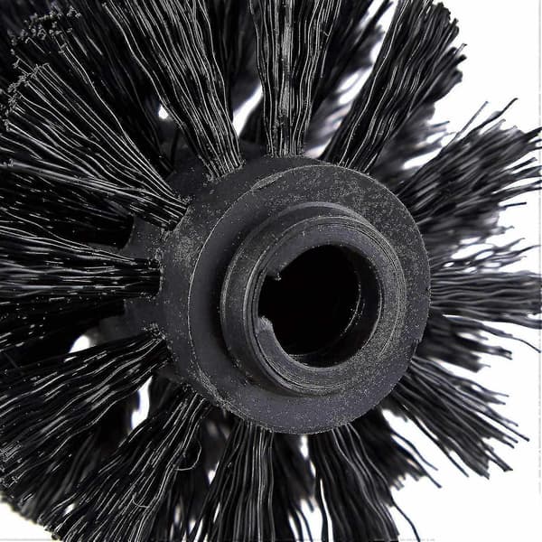 6 stk. tet Erstatningsbørstehode Hvit Erstatningsbørster Diameter 8cm-WELLNGS black 6pcs