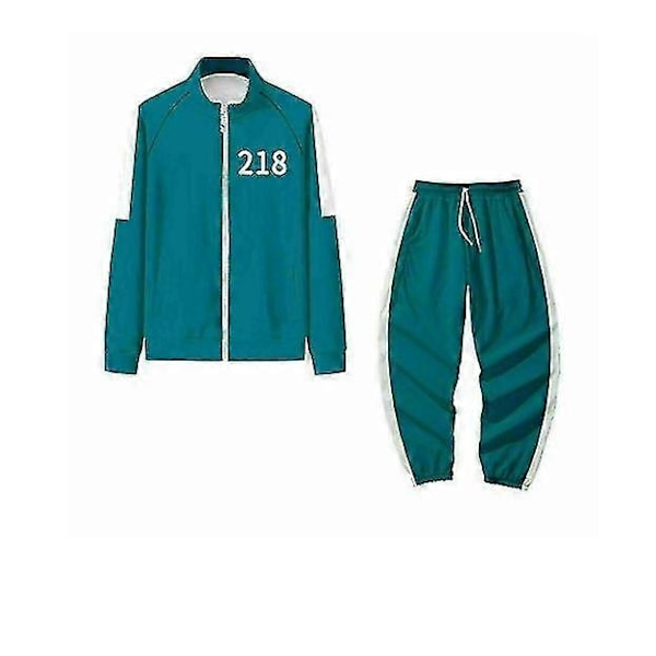 Squid Game Hoodie Tracksuit Dräkt Halloweenfest Cosplay Kostym - WELLNGS 218 L
