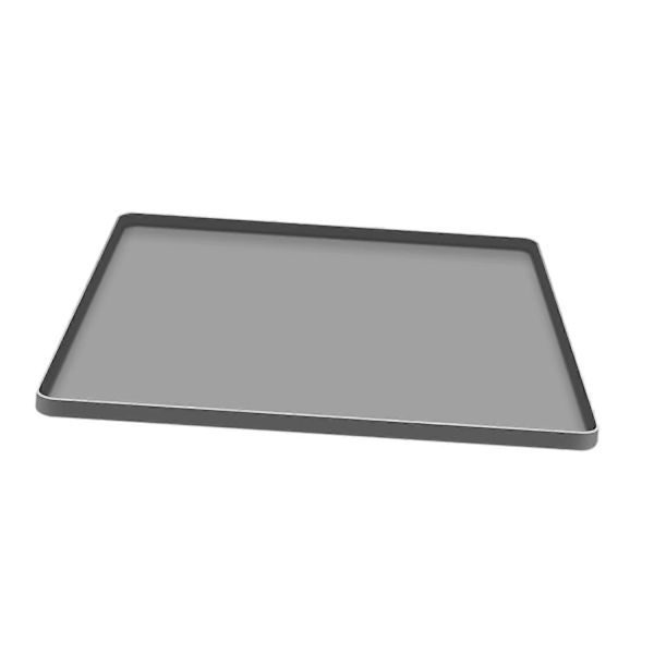 Silikondroppbricka Silikon Kylskåpsmatta Förhindra Vattendroppar Frysmatta Bricka Mini Kylskåpsdroppskål för Tvättstuga Sovsal Tvättmaskin-WELLNGS Gray 60x50cm
