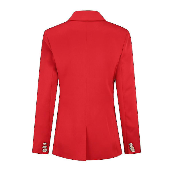Yunclos Naisten 2-osainen Ammattimainen Slim-Liikepukusetti - WELLNGS Red XL