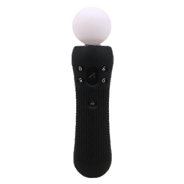 Til Playstation PS VR Move Bevægelsescontroller Skridsikker Silikon Gummi Beskyttelsesdækning Sort Blå Rød JP Guanguan-WELLNGS Black