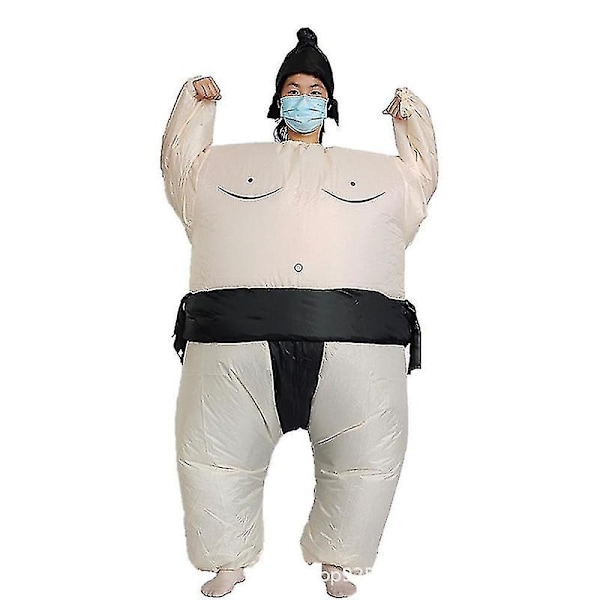 Lasten Ilmapuku Sumopainija - Hauska Halloween-Puku Pojille - WELLNGS RED Adult