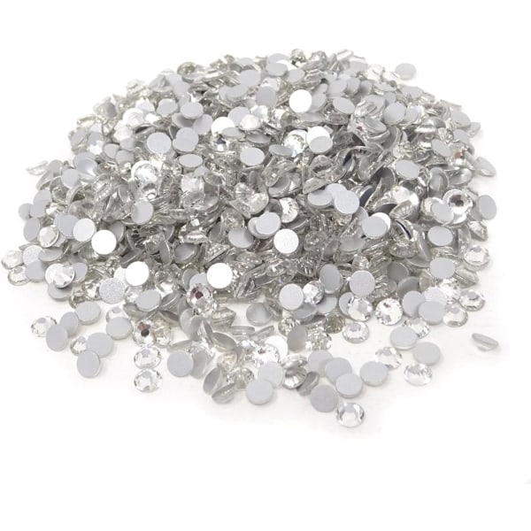 1440pcs 4mm ss16 sparkling round flatback rhinestones crystals, non-adhesive-WELLNGS