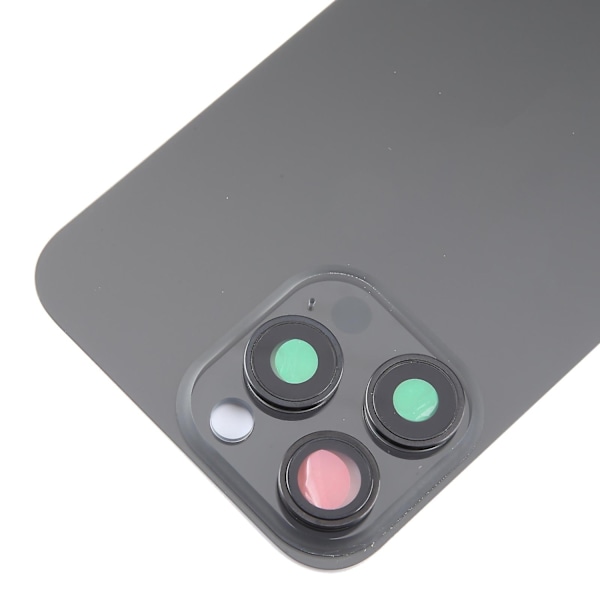 Glas batterilucka för iPhone 15 Pro Max-WELLNGS Black