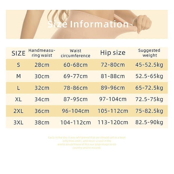 Kvinnors rumphöjare Shapewear höftkuddar förstärkare trosor Shaper Boyshort-WELLNGS Beige L