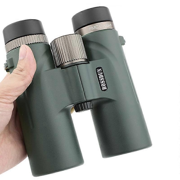 12x42 Kiikarit Ammattikäyttöön HD Teleskooppi Tehokas Pitkän Kantaman BAK4 Prisma Metsästykseen Ulkoiluun Retkeilyyn ED Linssi IPX7 Vedenpitävä - WELLNGS Green A