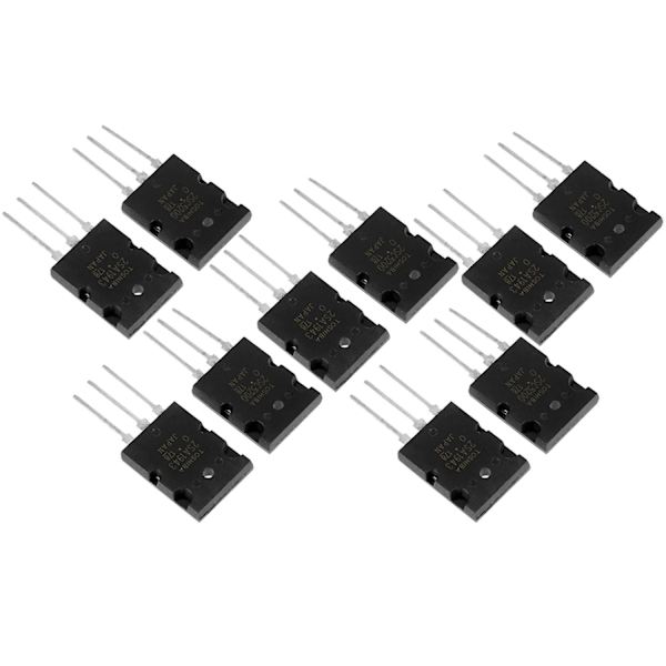 5 par sorte 2SA1943 2SC5200 høj effekt matchede audiotransistorer - WELLNGS