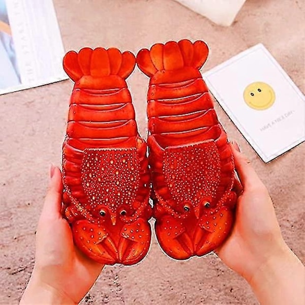 Unisex hummeriltossut, hummeri-sandaalit, eläin tossut, eläin kala tossut, hummeriltossut - WELLNGS RED 40-41
