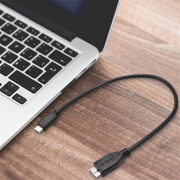 Kova levykaapeli, usb 3.1 Type-c uros - Usb 3.0 -b uros datakaapeli puhelimeen - WELLNGS