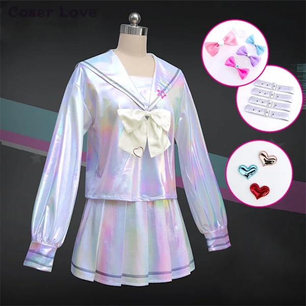 Needy Girl Overload/Needy Streamer Overload Ame KAngel Karneval Julekjole Halloween Cosplay Kostyme XXL-WELLNGS XXL LL022106