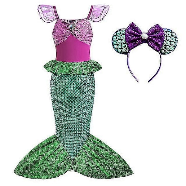 Flickkläder Barnkläder V-WELLNGS 9-10T(size 150) 2pcs Mermaid Set4