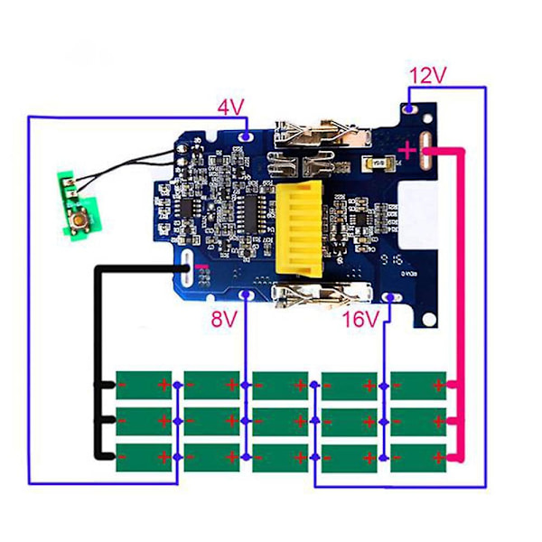 5 stk BL1830 Li-Ion Batteri BMS PCB Lading Beskyttelseskort - WELLNGS